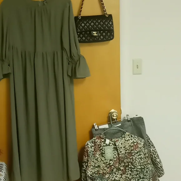shein army green dress SHEIN MOD Green Polka Dot Summer Cute Vacation Swiss Dot Tie Shoulder  Ruched Bust Cami Ruffle Mini Dress,Chiffon Sweetheart Neckline Tiered Flowy  Retro Sundress